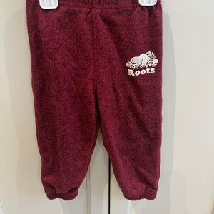 Roots Kids Burgundy Joggers18-24m